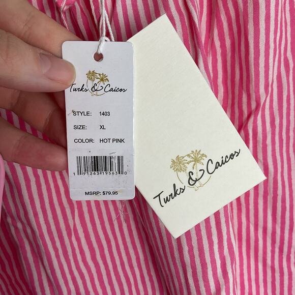 Turks and Caicos Seersucker Drawstring Shorts New with Tag XL - Picture 8 of 13